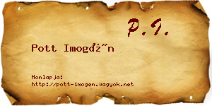 Pott Imogén névjegykártya